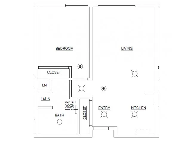 One Bedroom A floor plan
